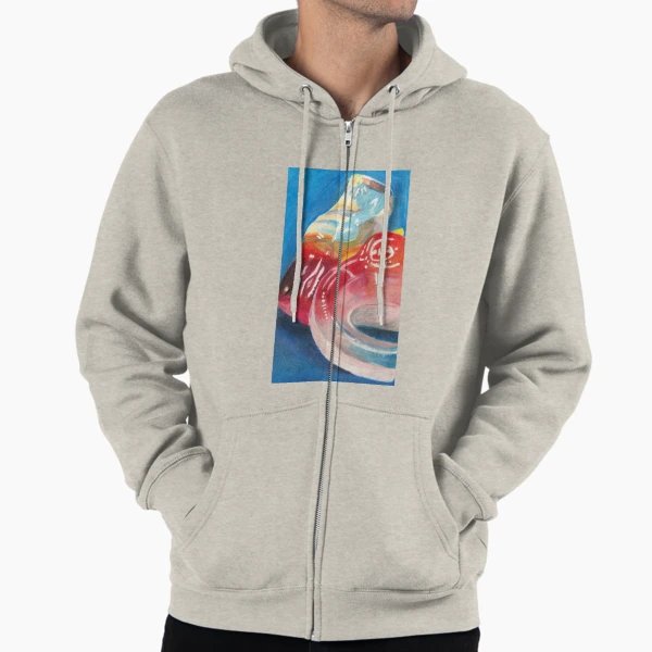 Zipped hoodie with Kitty's Half for me, half for you
